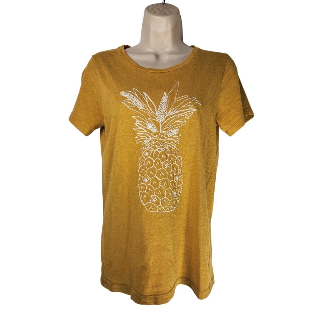 J Crew‎ Collector Tee Shirt Women XS Fruit Graphic Casual Preppy